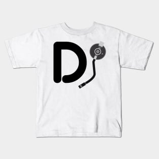 Dj Disc Jockey Turntable Arm Design Music Inspired Kids T-Shirt